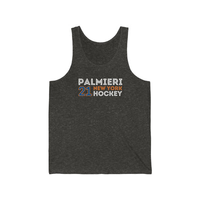 Palmieri 21 New York Hockey Grafitti Wall Design Unisex Jersey Tank Top