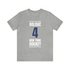 Bolduc 4 New York Hockey Blue Vertical Design Unisex T-Shirt