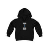 Skarek 1 New York Hockey Blue Vertical Design Youth Hooded Sweatshirt