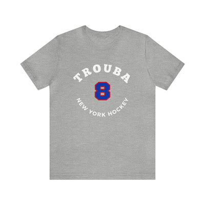 Trouba 8 New York Hockey Number Arch Design Unisex T-Shirt