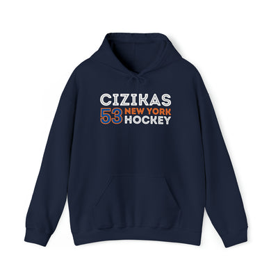 Cizikas 53 New York Hockey Grafitti Wall Design Unisex Hooded Sweatshirt