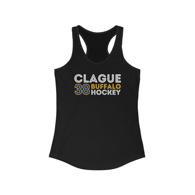 Clague 38 Buffalo Hockey Grafitti Wall Design Women's Ideal Racerback Tank Top