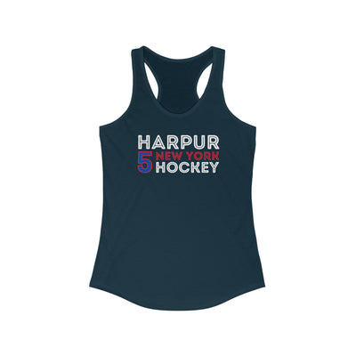 Harpur 5 New York Hockey Grafitti Wall Design Women's Ideal Racerback Tank Top