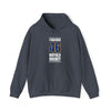 Lyubushkin 46 Buffalo Hockey Royal Blue Vertical Design Unisex Hooded Sweatshirt