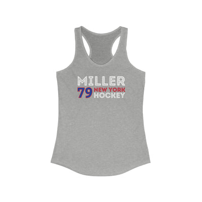 Miller 79 New York Hockey Grafitti Wall Design Women's Ideal Racerback Tank Top