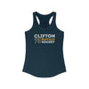 Clifton 75 Buffalo Hockey Grafitti Wall Design Women's Ideal Racerback Tank Top