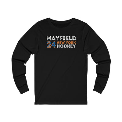 Mayfield 24 New York Hockey Grafitti Wall Design Unisex Jersey Long Sleeve Shirt