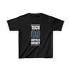 Tuch 89 Buffalo Hockey Royal Blue Vertical Design Kids Tee