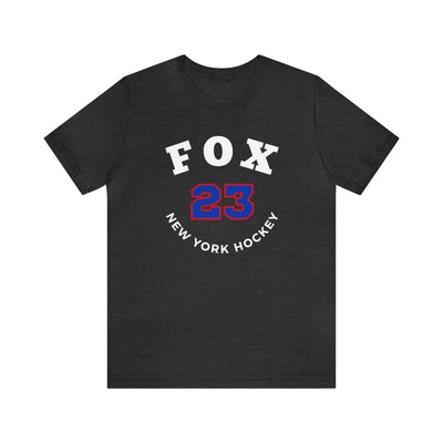 Fox 23 New York Hockey Number Arch Design Unisex T-Shirt