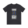 Comrie 31 Buffalo Hockey Royal Blue Vertical Design Unisex T-Shirt