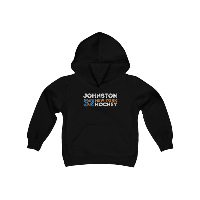 Johnston 32 New York Hockey Grafitti Wall Design Youth Hooded Sweatshirt