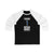 Luukkonen 1 Buffalo Hockey Royal Blue Vertical Design Unisex Tri-Blend 3/4 Sleeve Raglan Baseball Shirt