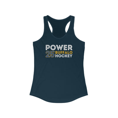 Power 25 Buffalo Hockey Grafitti Wall Design Women's Ideal Racerback Tank Top