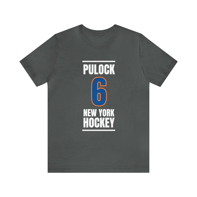 Pulock 6 New York Hockey Blue Vertical Design Unisex T-Shirt