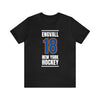 Engvall 18 New York Hockey Blue Vertical Design Unisex T-Shirt