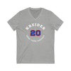 Kreider 20 New York Hockey Number Arch Design Unisex V-Neck Tee