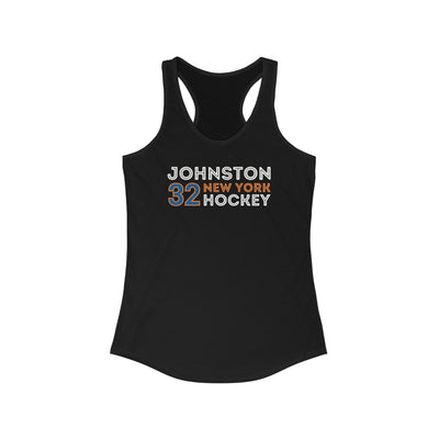 Johnston 32 New York Hockey Grafitti Wall Design Women's Ideal Racerback Tank Top