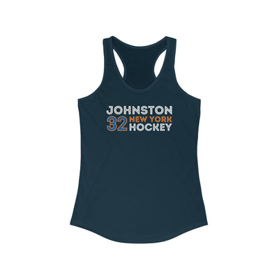 Johnston 32 New York Hockey Grafitti Wall Design Women's Ideal Racerback Tank Top