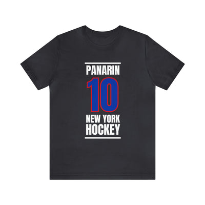 Panarin 10 New York Hockey Royal Blue Vertical Design Unisex T-Shirt