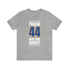 Pageau 44 New York Hockey Blue Vertical Design Unisex T-Shirt