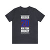 Kreider 20 New York Hockey Royal Blue Vertical Design Unisex T-Shirt