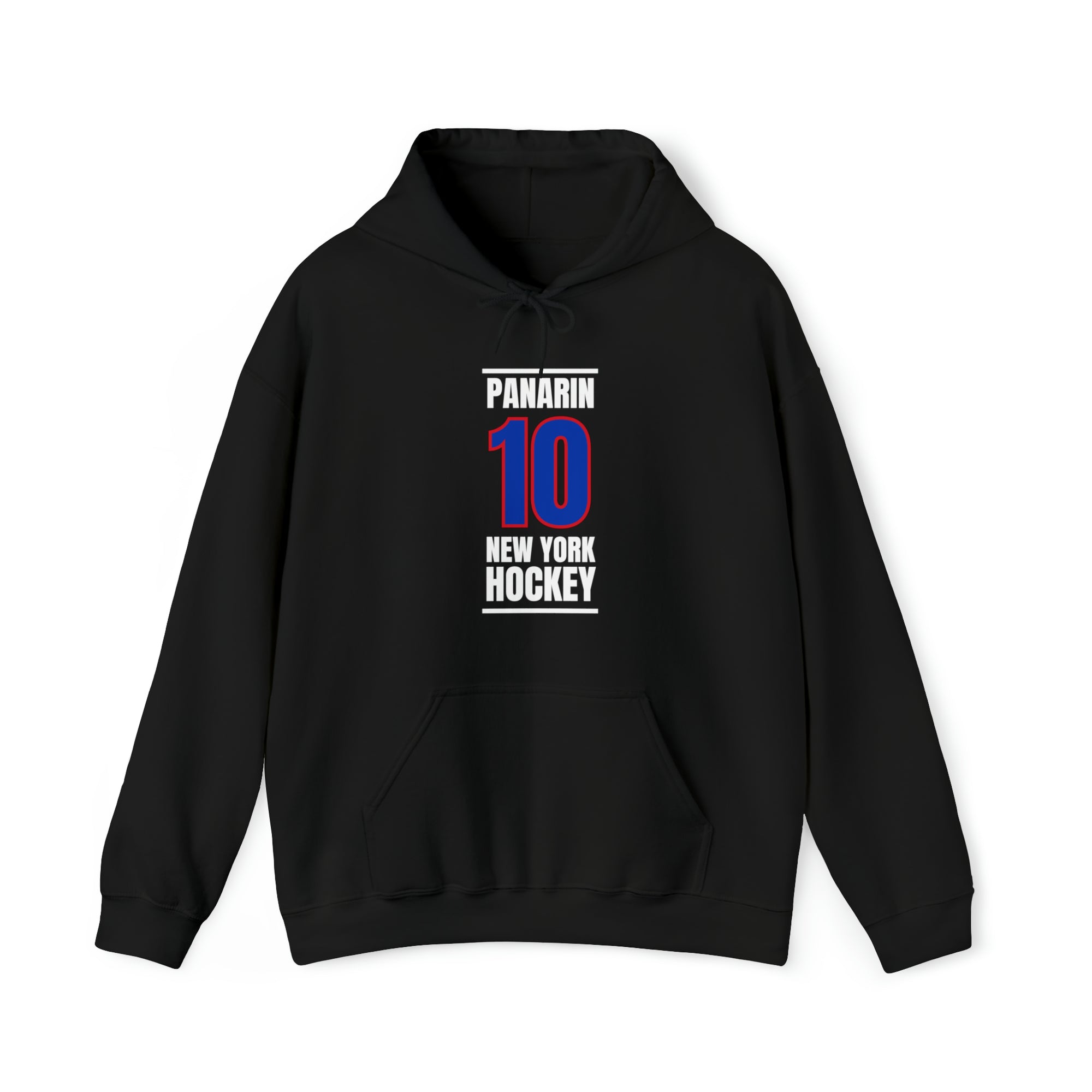 Panarin 10 New York Hockey Royal Blue Vertical Design Unisex Hooded Sweatshirt