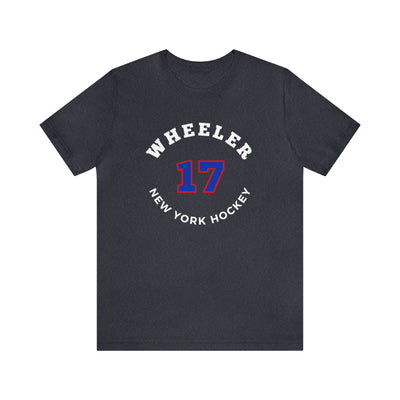 Wheeler 17 New York Hockey Number Arch Design Unisex T-Shirt