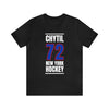 Chytil 72 New York Hockey Royal Blue Vertical Design Unisex T-Shirt