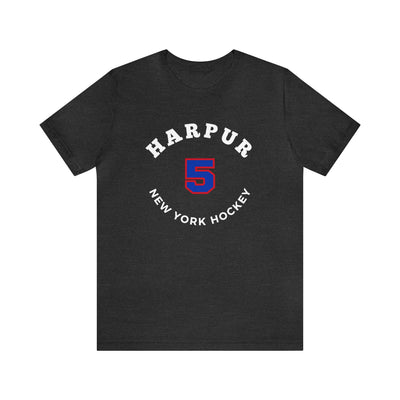 Harpur 5 New York Hockey Number Arch Design Unisex T-Shirt