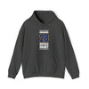 Girgensons 28 Buffalo Hockey Royal Blue Vertical Design Unisex Hooded Sweatshirt