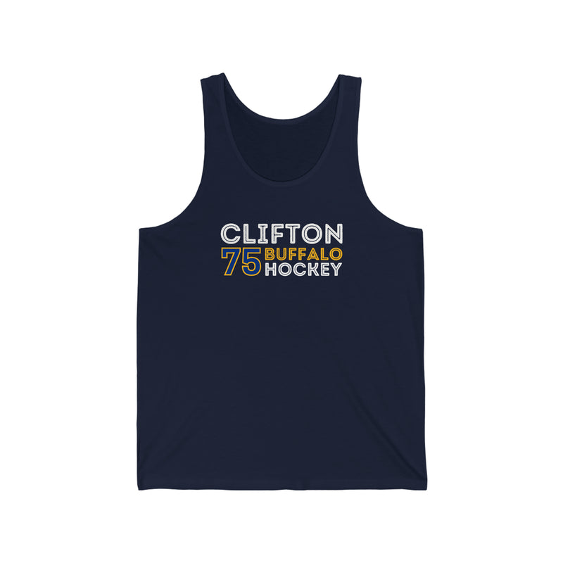 Clifton 75 Buffalo Hockey Grafitti Wall Design Unisex Jersey Tank Top