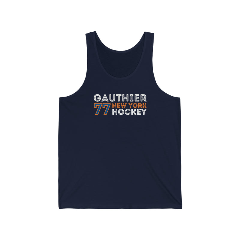 Gauthier 77 New York Hockey Grafitti Wall Design Unisex Jersey Tank Top