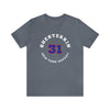 Shesterkin 31 New York Hockey Number Arch Design Unisex T-Shirt