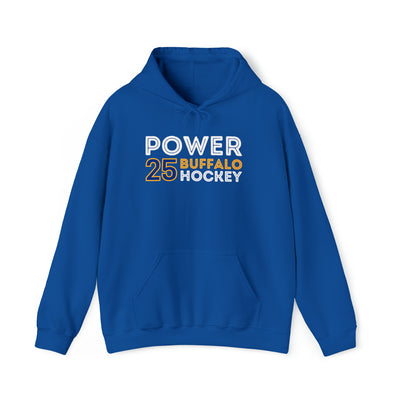 Power 25 Buffalo Hockey Grafitti Wall Design Unisex Hooded Sweatshirt