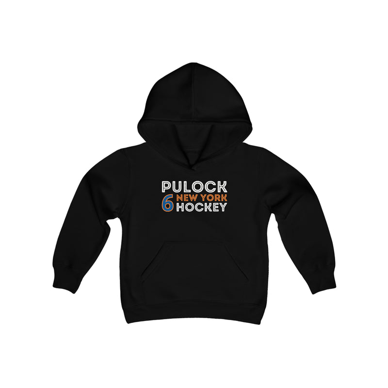 Pulock 6 New York Hockey Grafitti Wall Design Youth Hooded Sweatshirt