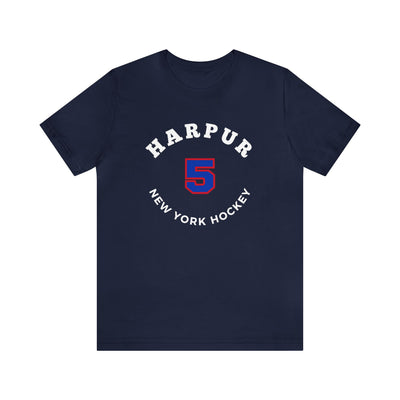 Harpur 5 New York Hockey Number Arch Design Unisex T-Shirt