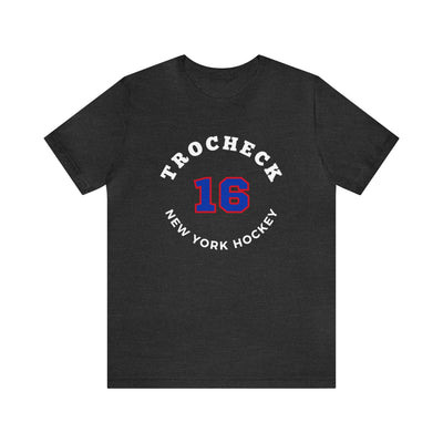 Trocheck 16 New York Hockey Number Arch Design Unisex T-Shirt