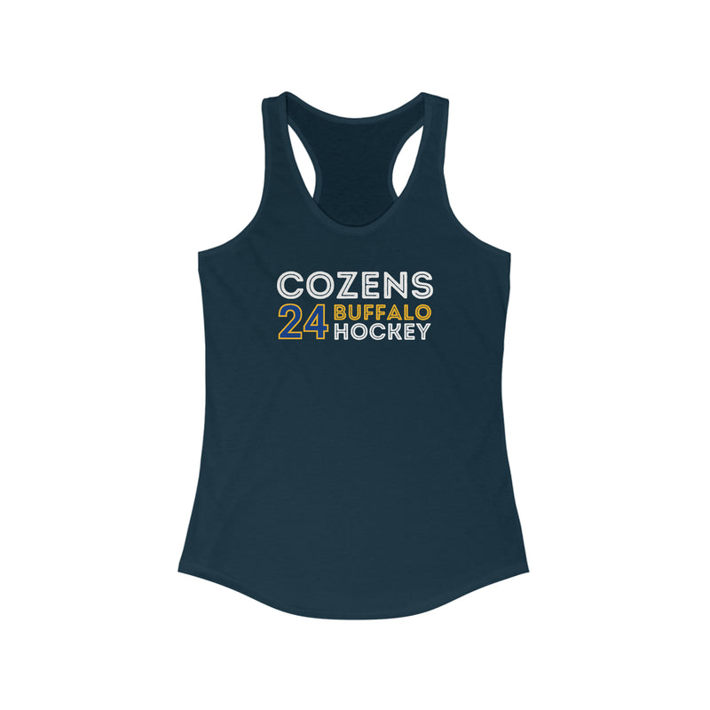 Cozens 24 Buffalo Hockey Grafitti Wall Design Women's Ideal Racerback Tank Top