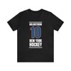 Holmstrom 10 New York Hockey Blue Vertical Design Unisex T-Shirt
