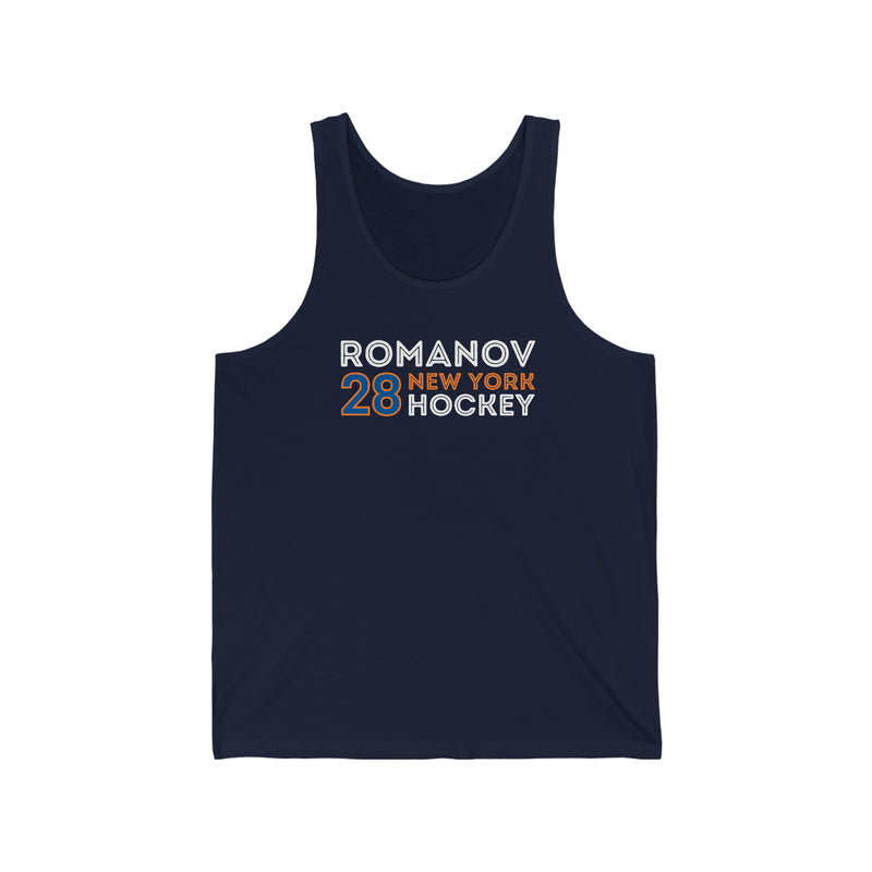 Romanov 28 New York Hockey Grafitti Wall Design Unisex Jersey Tank Top