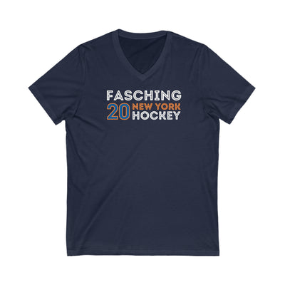 Fasching 20 New York Hockey Grafitti Wall Design Unisex V-Neck Tee