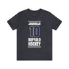 Jokiharju 10 Buffalo Hockey Royal Blue Vertical Design Unisex T-Shirt