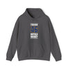 Lyubushkin 46 Buffalo Hockey Royal Blue Vertical Design Unisex Hooded Sweatshirt