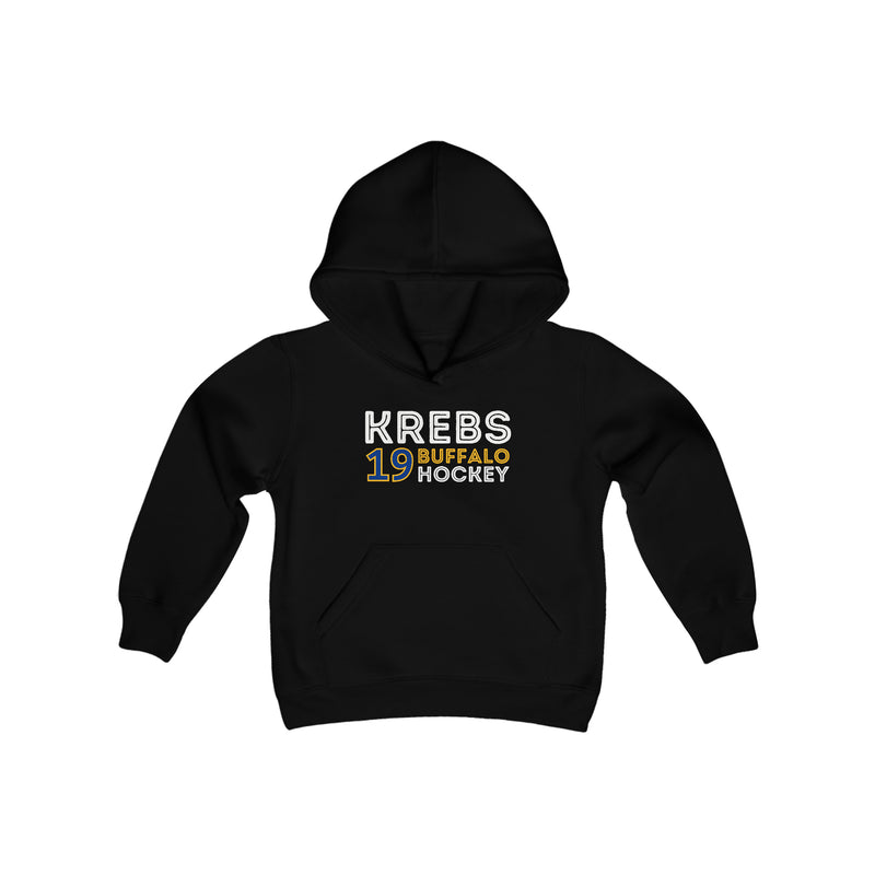 Krebs 19 Buffalo Hockey Grafitti Wall Design Youth Hooded Sweatshirt