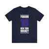 Panarin 10 New York Hockey Royal Blue Vertical Design Unisex T-Shirt