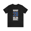 Romanov 28 New York Hockey Blue Vertical Design Unisex T-Shirt