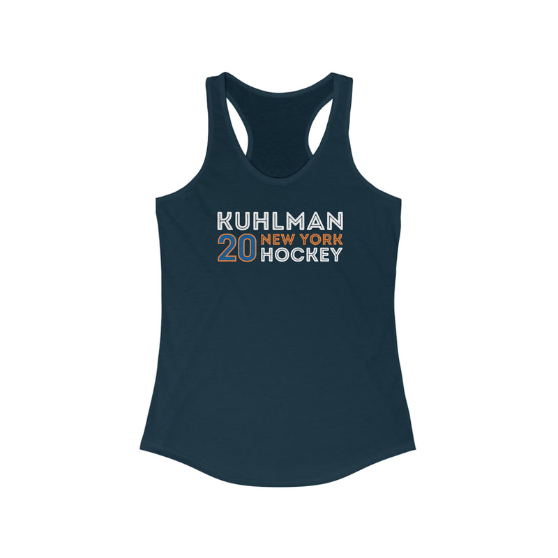 Kuhlman 20 New York Hockey Grafitti Wall Design Women's Ideal Racerback Tank Top