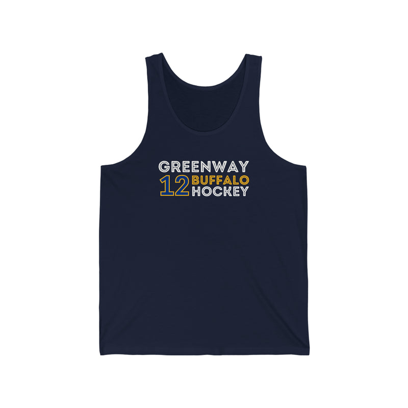 Greenway 12 Buffalo Hockey Grafitti Wall Design Unisex Jersey Tank Top