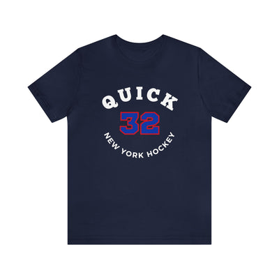 Quick 32 New York Hockey Number Arch Design Unisex T-Shirt