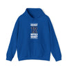 Greenway 12 Buffalo Hockey Royal Blue Vertical Design Unisex Hooded Sweatshirt